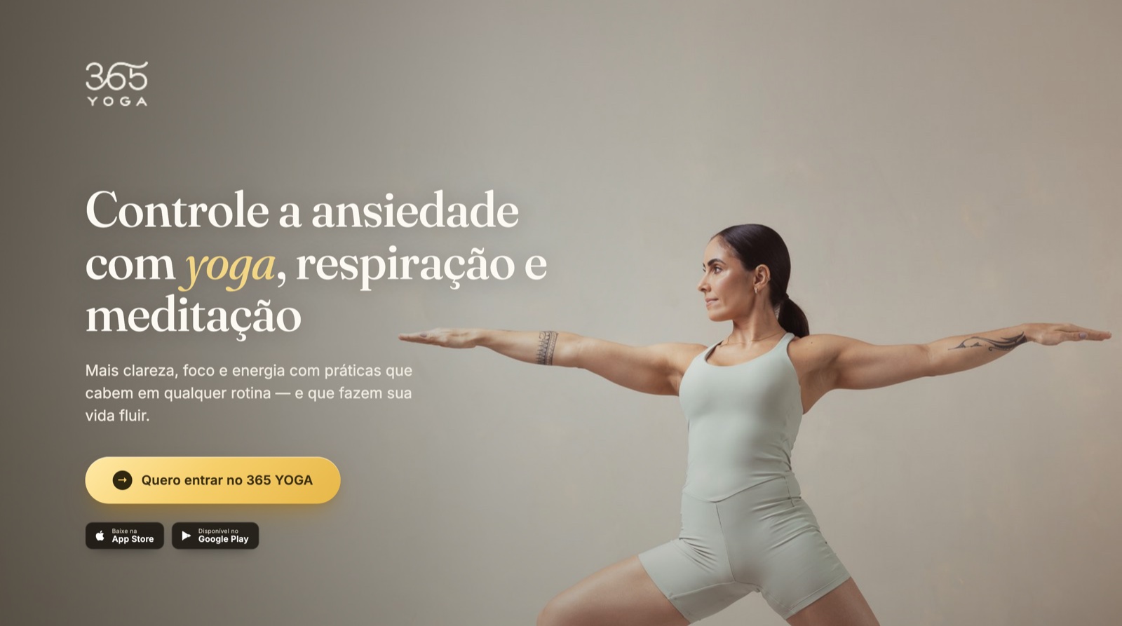 Site do app 365 YOGA